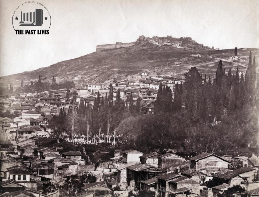 Turkey, Mount Pagos, Izmir (Smirna) in 1870