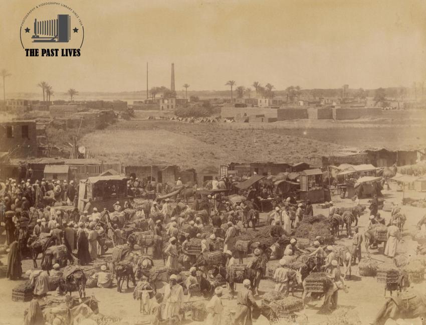 Egypt, Cairo, el Sabtieh Market , Bolak in 1884
