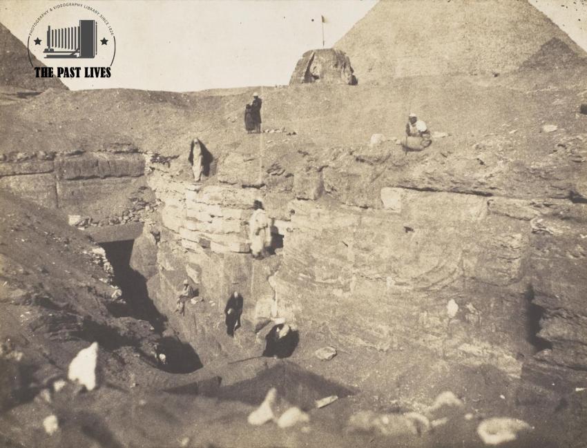 Egypt, Al-Wady Temple - Pyramids of Giza, 1854