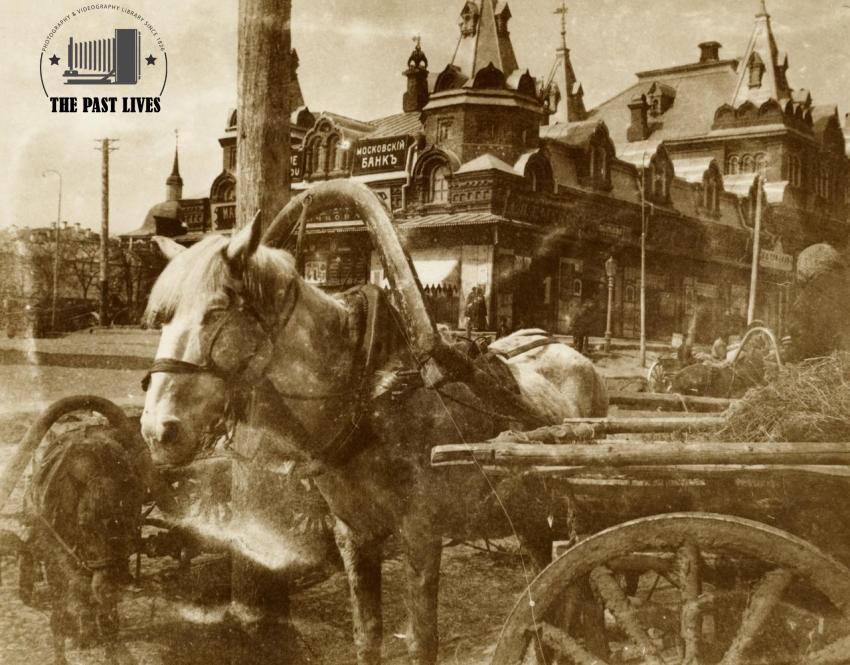 Horse Cart in Moscow – 1914