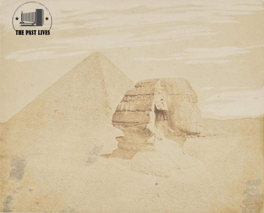 1852 Egypt, Great Sphinx at the Giza Pyramids
