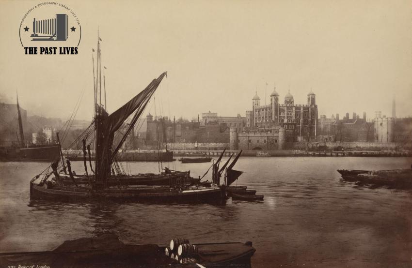 London View across the Thames to the Tower 1857