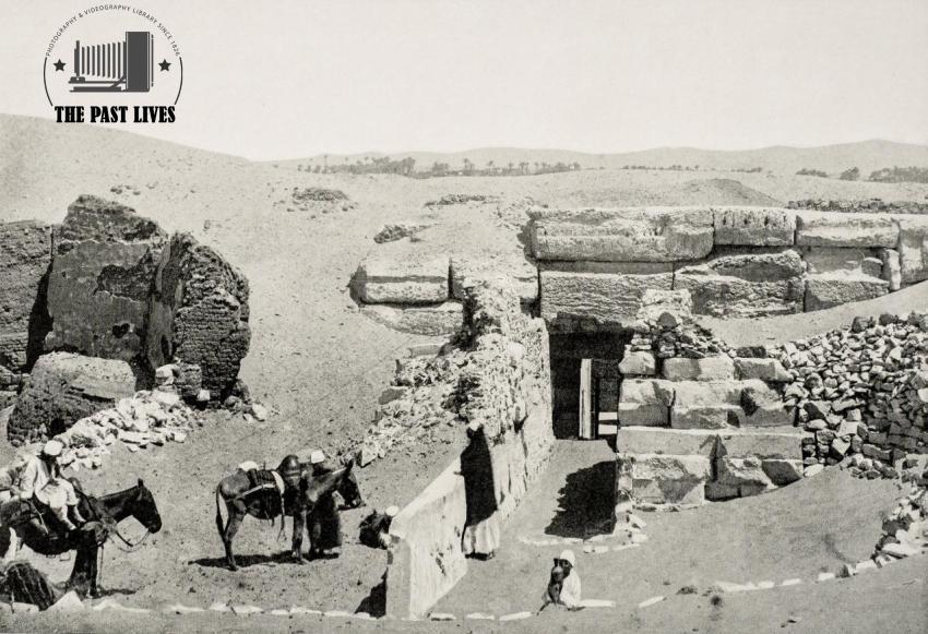 Entrance to the Sphinx Temple, Giza, Egypt – 1894
