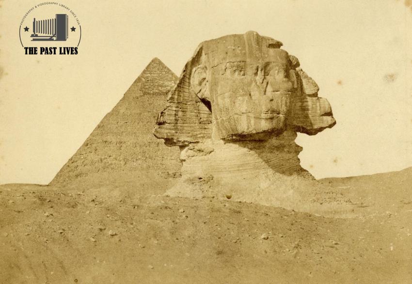 1856 Egypt, Great Sphinx at the Giza Pyramids