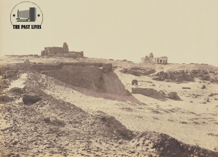 1851 Egypt, the old wall of aswan