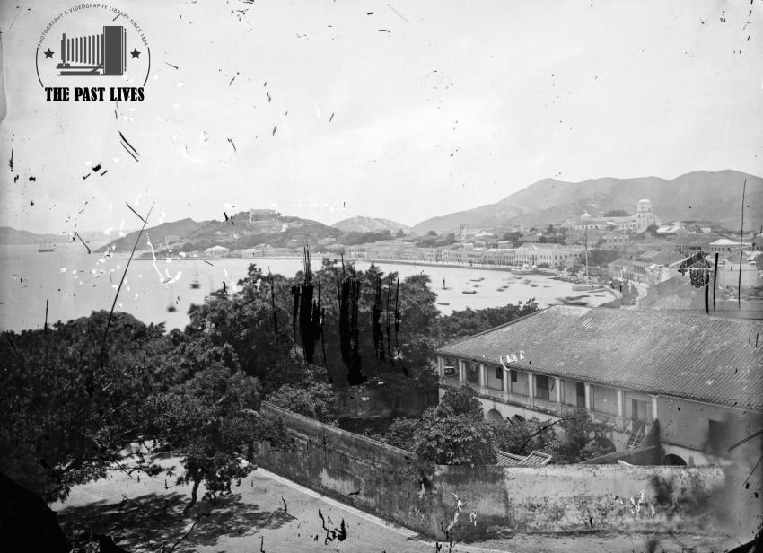Macau Harbor China 1870