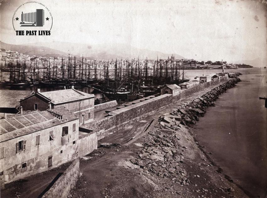 1875 italy, Port of Genoa