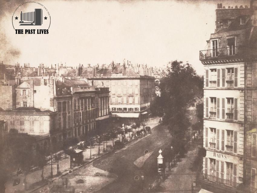 France , View of the Boulevards of Paris 1843
