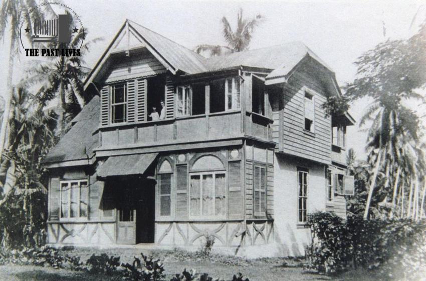 1910 Samoa,  Fritz Stunzer house in Tangumanono