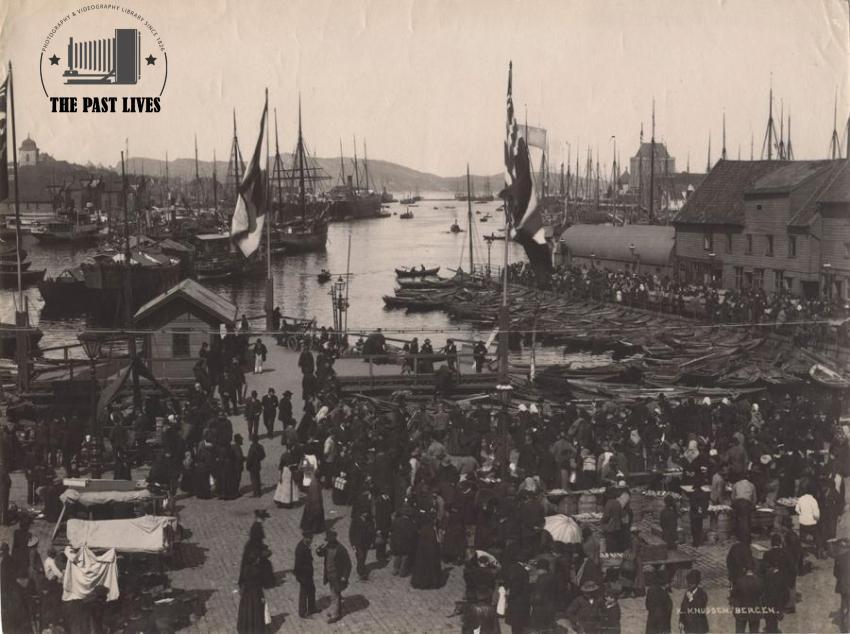 1870 Knud Knudsen, Fisketorvet, Bergen, Norway