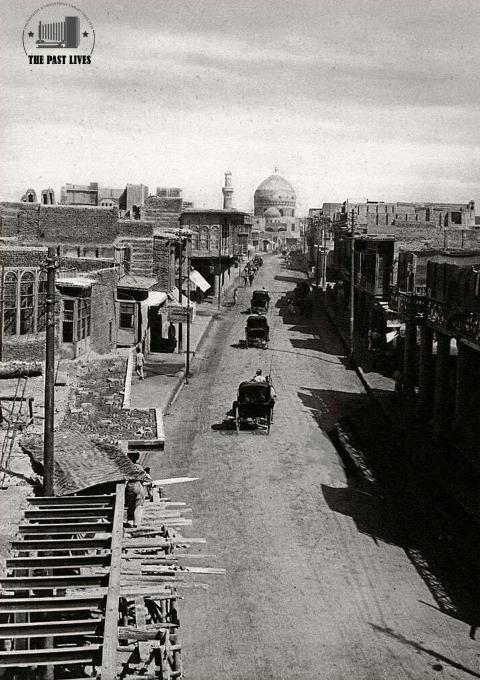1920 Iraq, Rashid Street in Baghdad