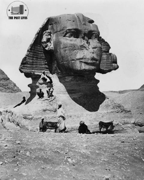 Egypt, Giza, Great Sphinx, 1860 AD
